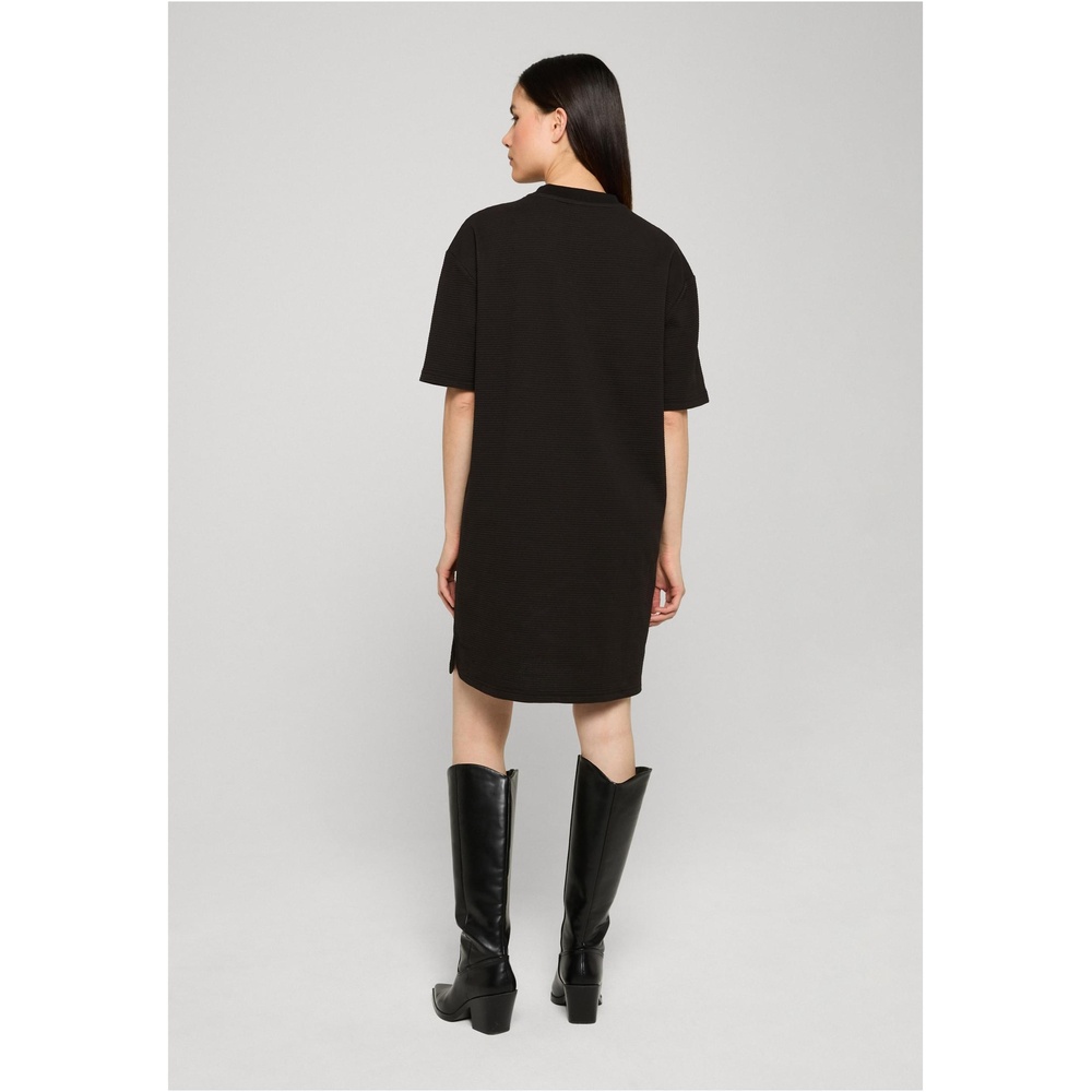 Urban Classics - Structured Jersey Tee Kurzes Kleid - Schwarz